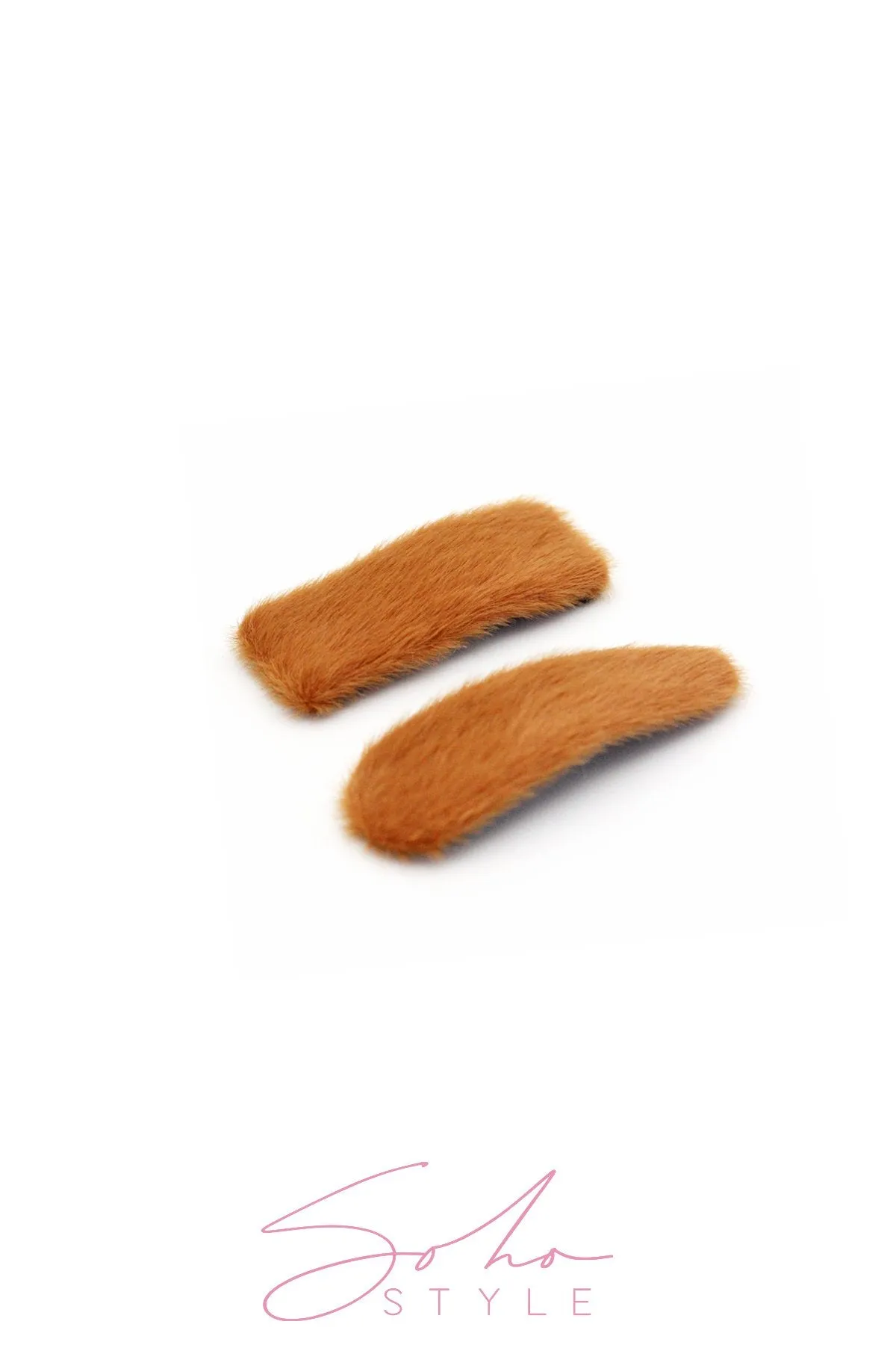 Oversized Fuzzy Snap Clip Sets