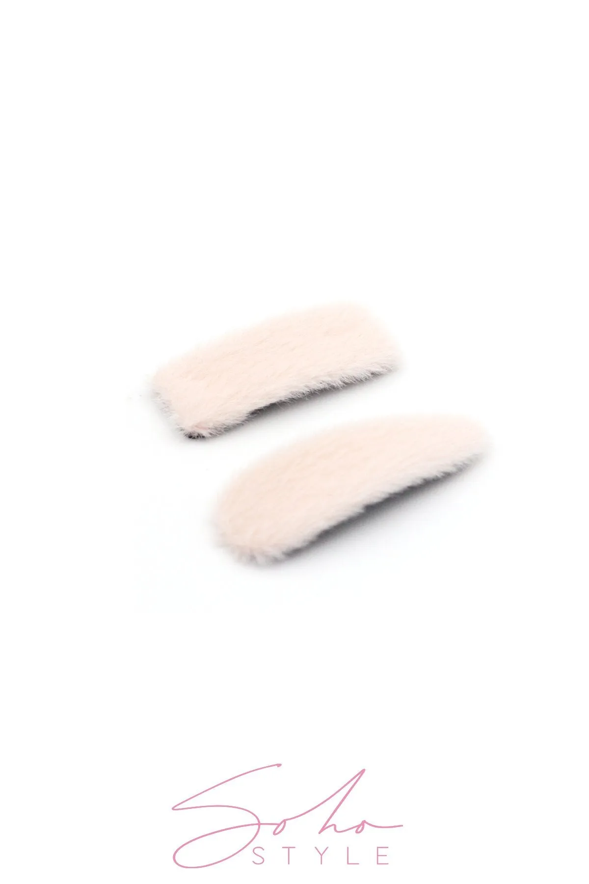 Oversized Fuzzy Snap Clip Sets