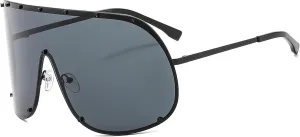 Oversized One-Piece Square Sunglasses Women 2025 Luxury Trendy Punk Shield Shades Outdoor Eyewear For Ladies
