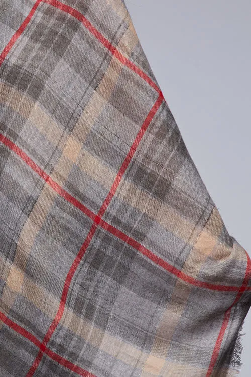 Oversized Plaid Scarf