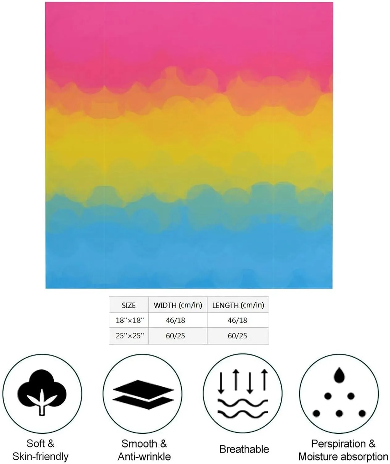 Pansexual Pan Pride Bandana for Men Women Headscarf Handkerchief Scarf