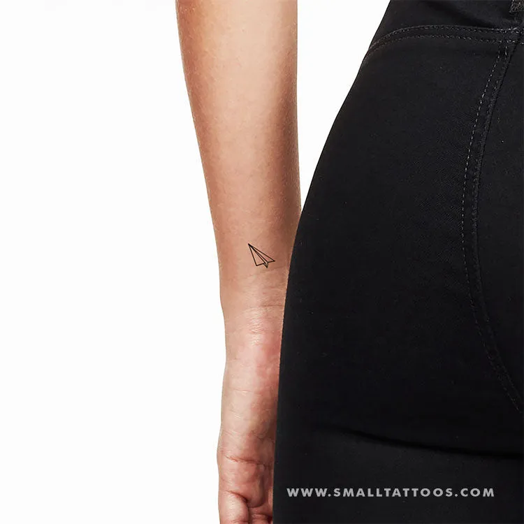 Paper Plane Temporary Tattoo (Set of 3)
