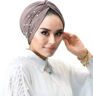 Para Life Pearl Turban - Hijab and Head Wraps for Women | Hair Wraps | Undercap | Caps | Instant Hijab