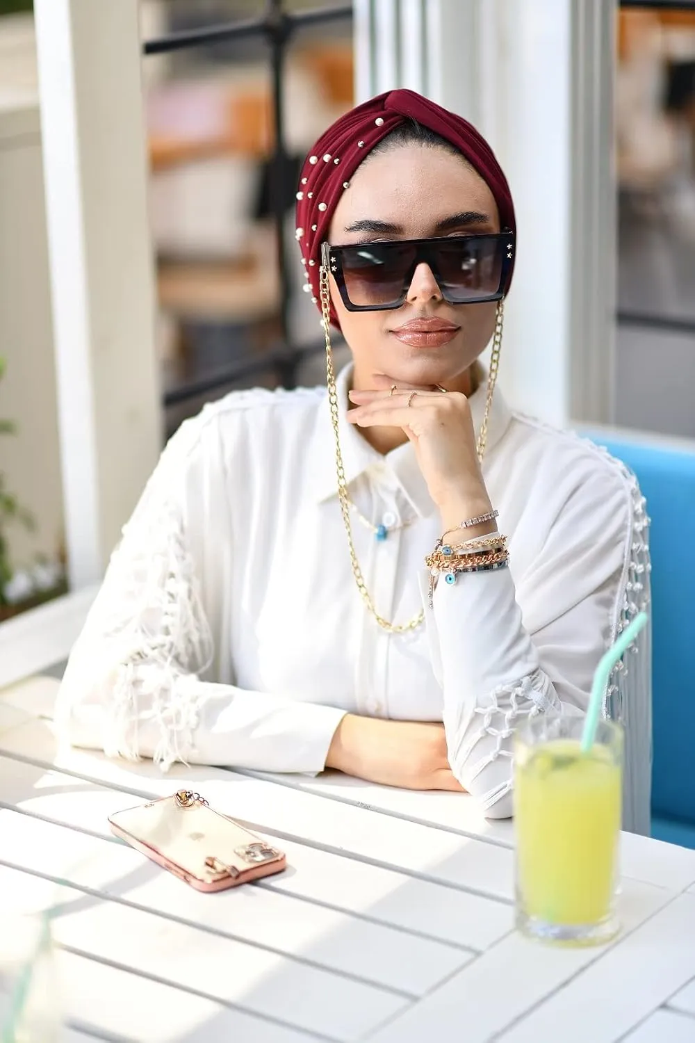 Para Life Pearl Turban - Hijab and Head Wraps for Women | Hair Wraps | Undercap | Caps | Instant Hijab