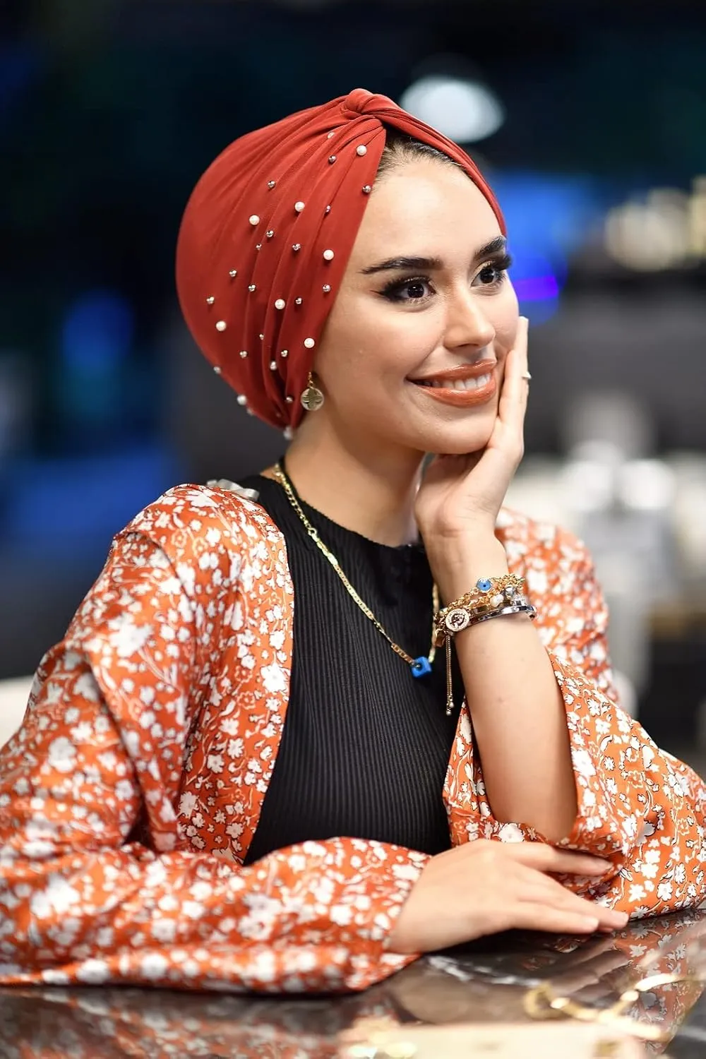Para Life Pearl Turban - Hijab and Head Wraps for Women | Hair Wraps | Undercap | Caps | Instant Hijab