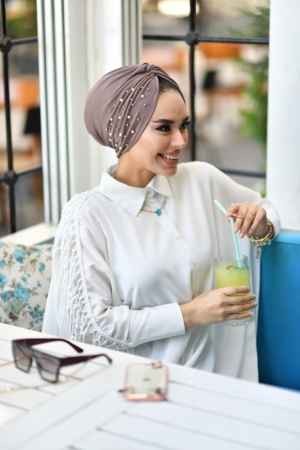Para Life Pearl Turban - Hijab and Head Wraps for Women | Hair Wraps | Undercap | Caps | Instant Hijab