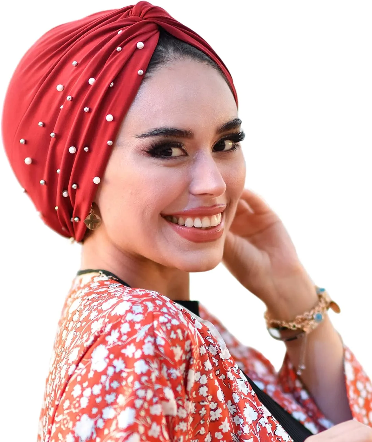 Para Life Pearl Turban - Hijab and Head Wraps for Women | Hair Wraps | Undercap | Caps | Instant Hijab