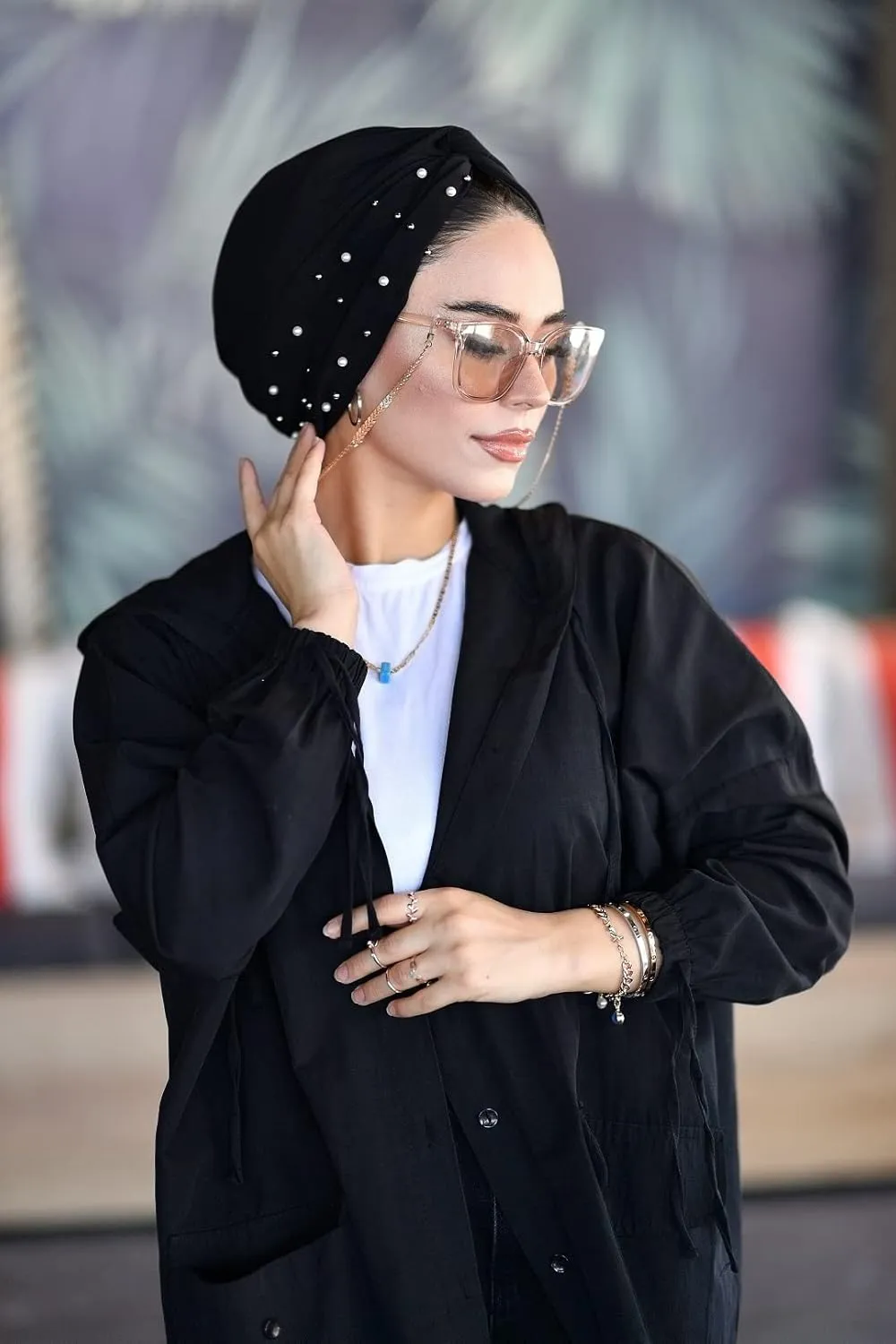 Para Life Pearl Turban - Hijab and Head Wraps for Women | Hair Wraps | Undercap | Caps | Instant Hijab