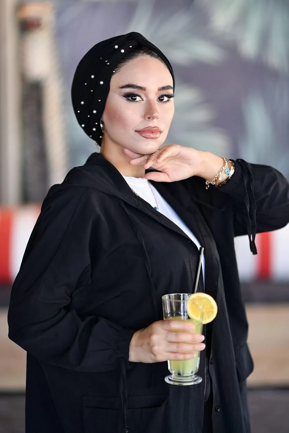 Para Life Pearl Turban - Hijab and Head Wraps for Women | Hair Wraps | Undercap | Caps | Instant Hijab