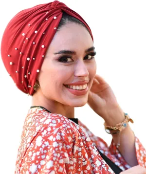 Para Life Pearl Turban - Hijab and Head Wraps for Women | Hair Wraps | Undercap | Caps | Instant Hijab