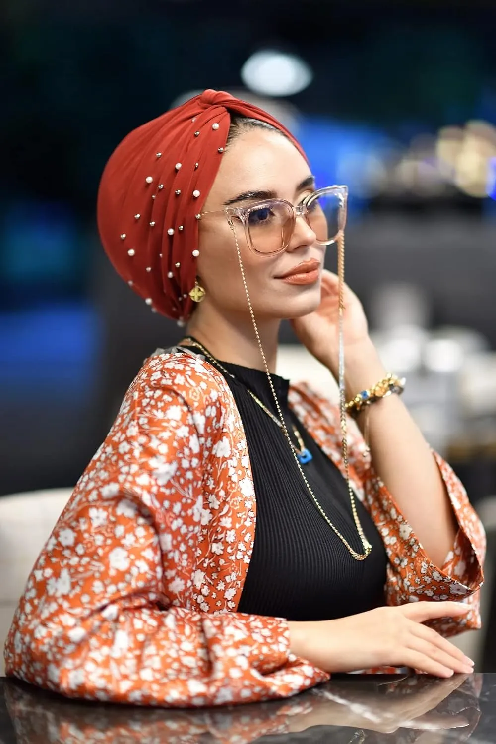 Para Life Pearl Turban - Hijab and Head Wraps for Women | Hair Wraps | Undercap | Caps | Instant Hijab