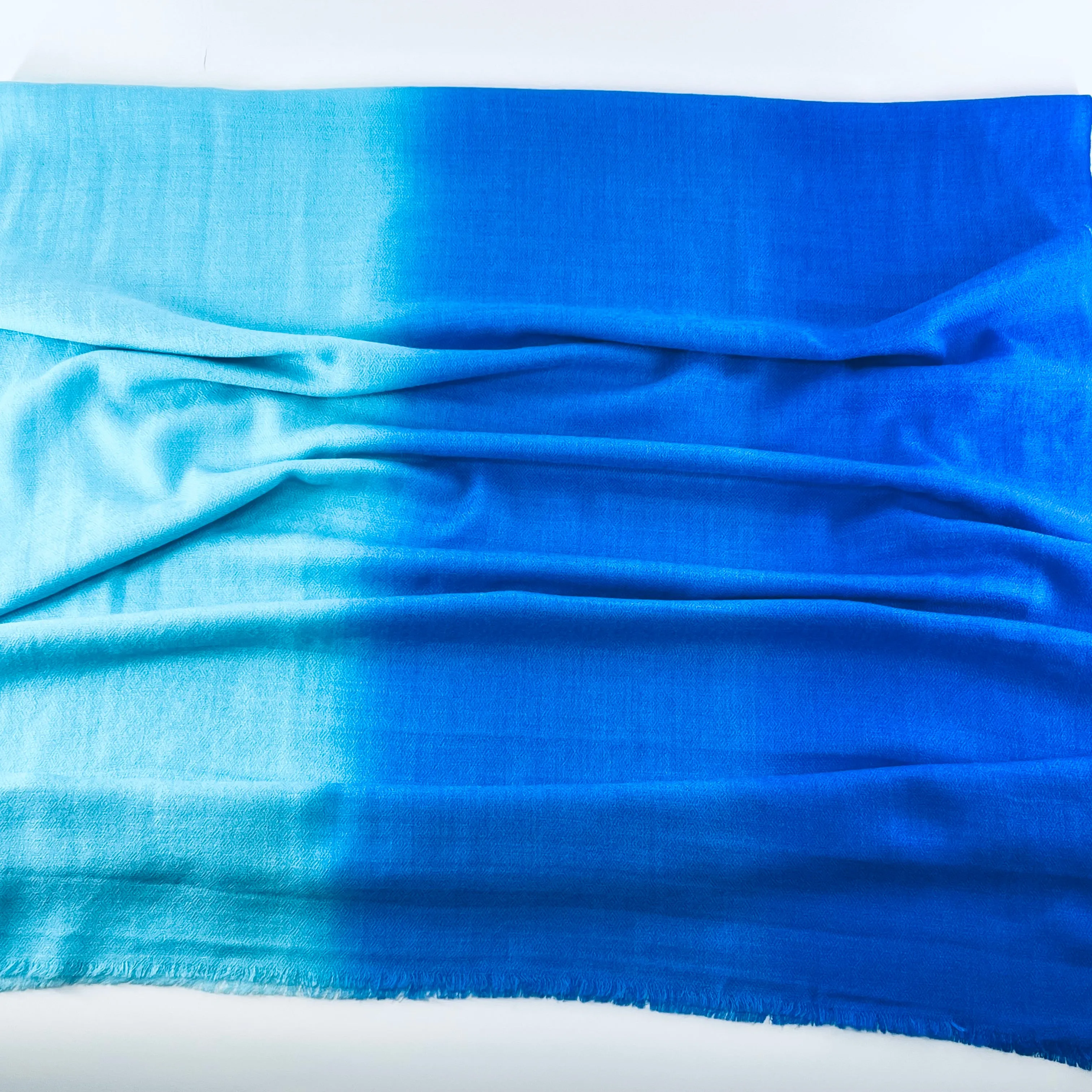 Pashmina Silk Hand Dyed Ombre Woolen Scarves