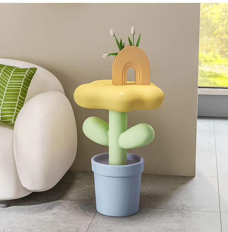 Pastel Flower Side Tables