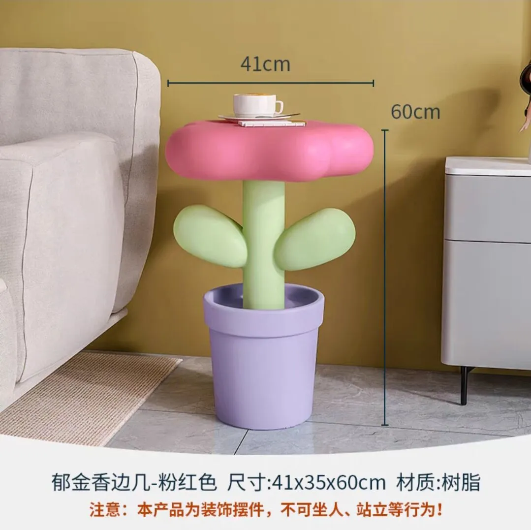 Pastel Flower Side Tables