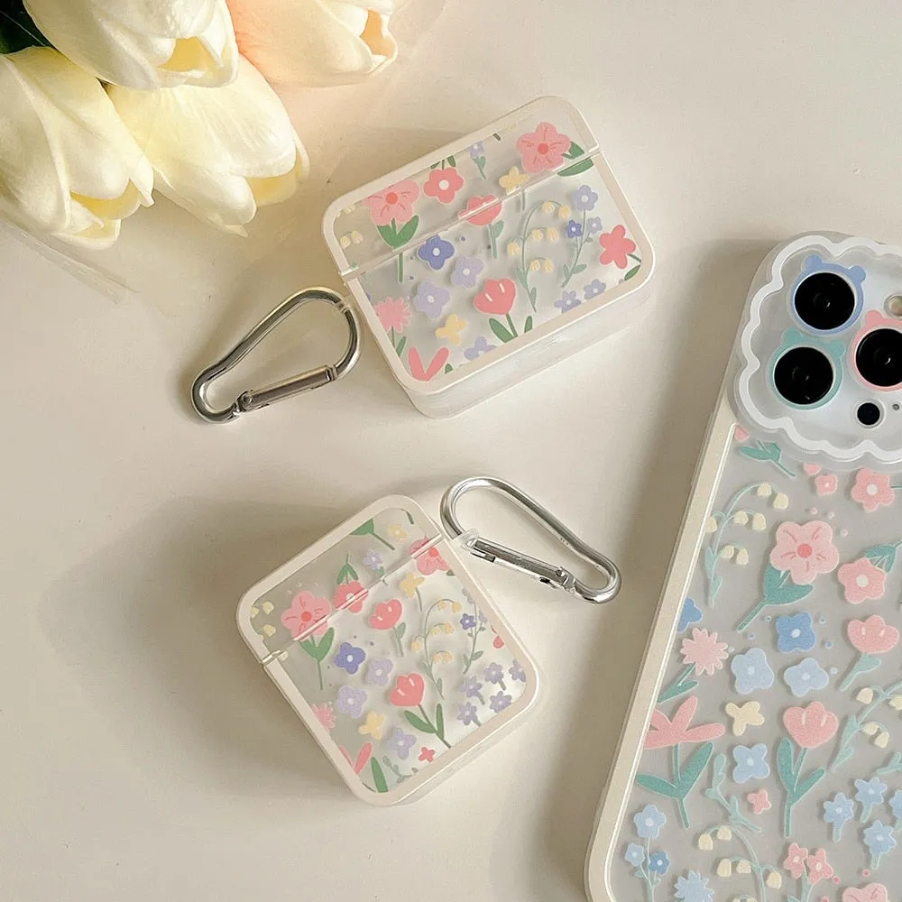 Pastel Flowers AirPods Case