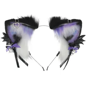 Pastel Goth Pierced Fox/Neko Ears