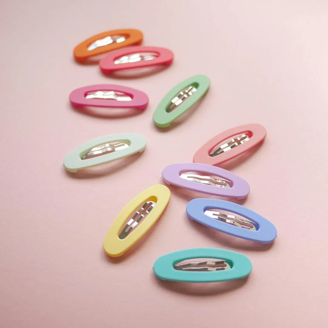 Pastel Hair Clips (Set of 10)