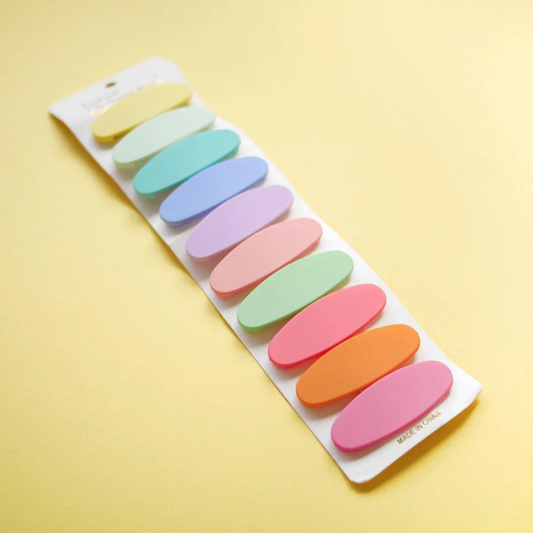 Pastel Hair Clips (Set of 10)