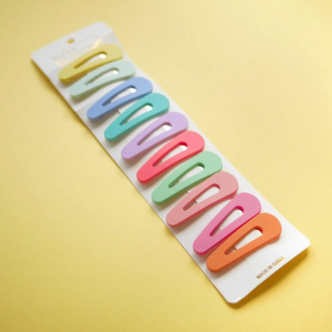 Pastel Hair Clips (Set of 10)
