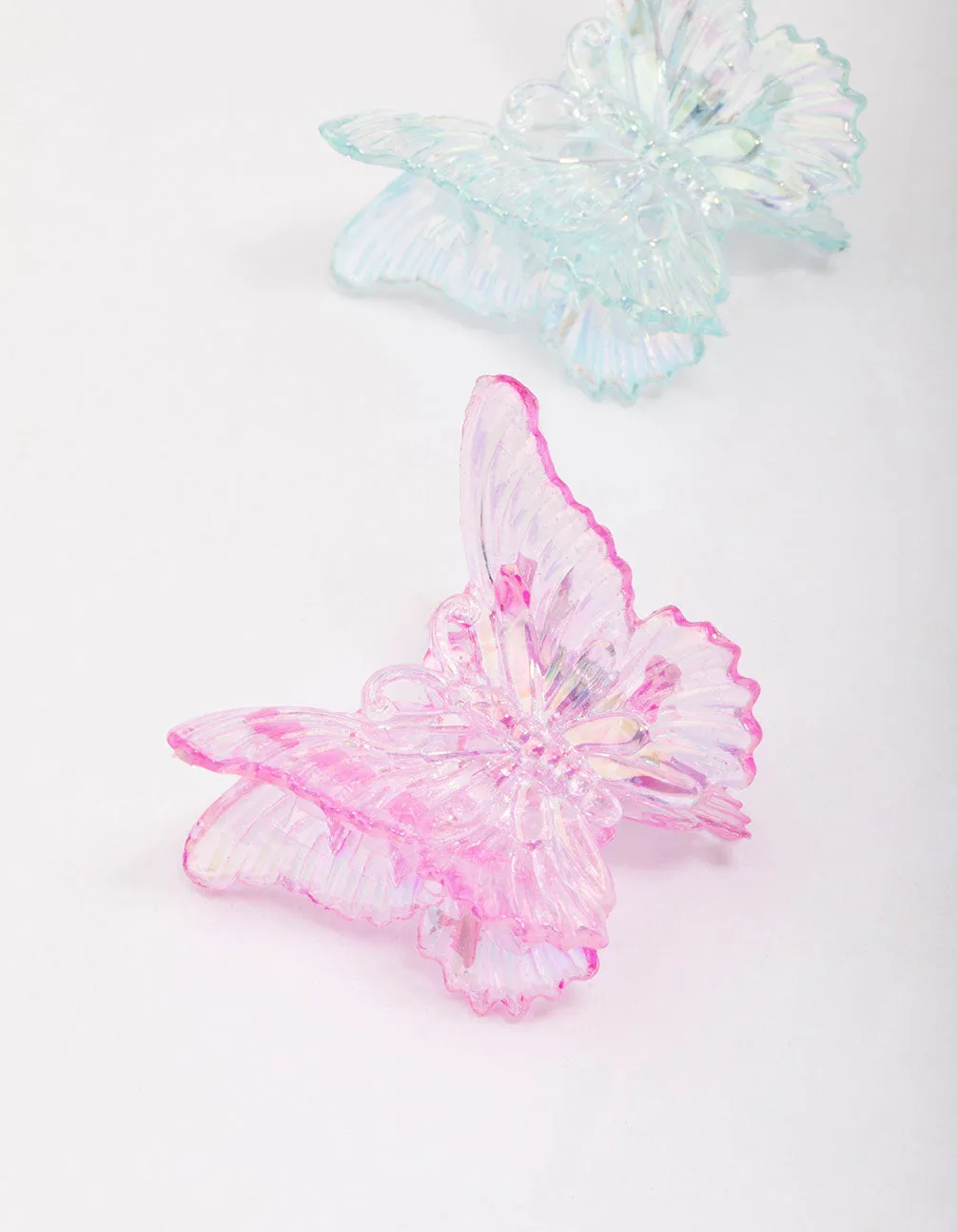 Pastel Irregular Butterfly Hair Claw Clip Pack
