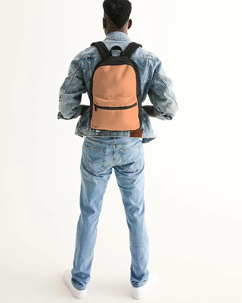 Pastel Orange Canvas Backpack | Bright Pastel Orange | C0M45Y60K0