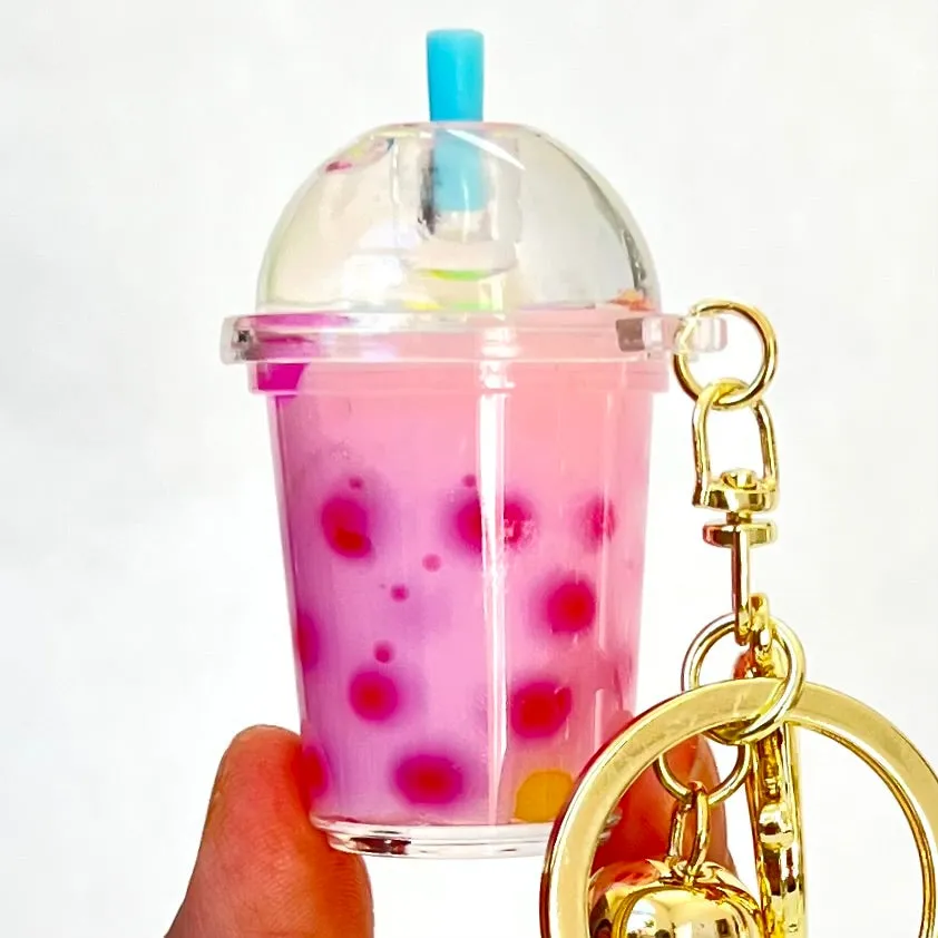 Pastel Round Top Boba Floaty Key Charm | 12095 | Bcmini