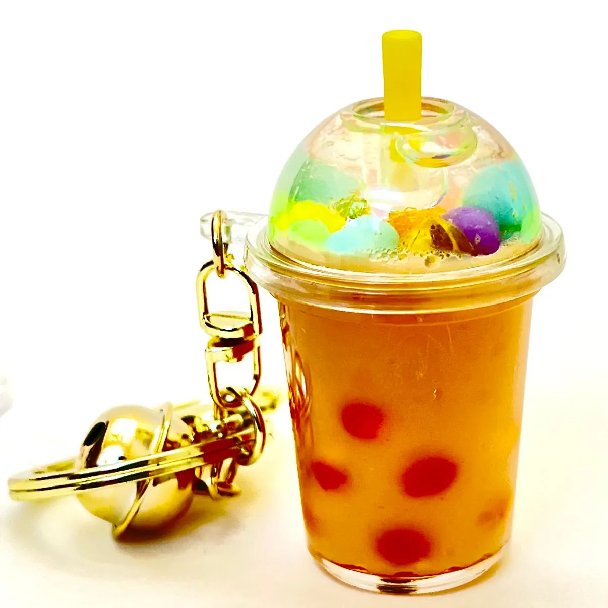 Pastel Round Top Boba Floaty Key Charm | 12095 | Bcmini