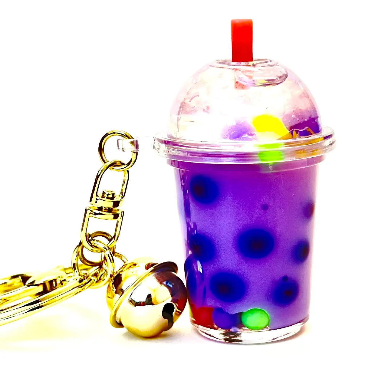 Pastel Round Top Boba Floaty Key Charm | 12095 | Bcmini