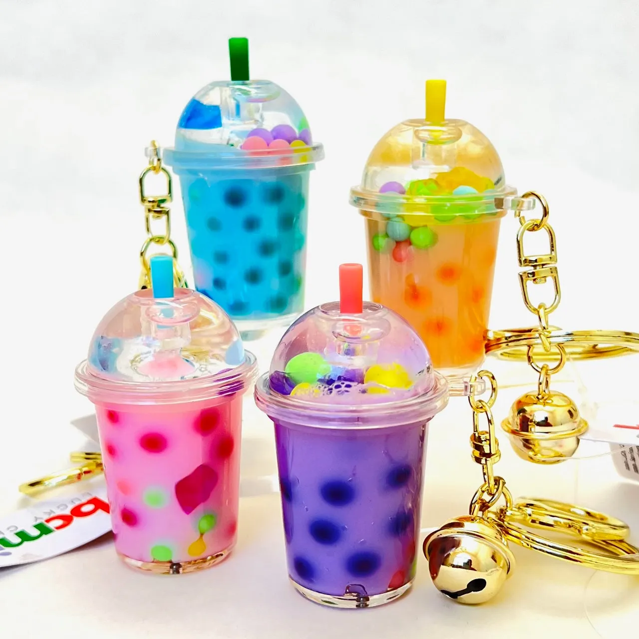 Pastel Round Top Boba Floaty Key Charm | 12095 | Bcmini