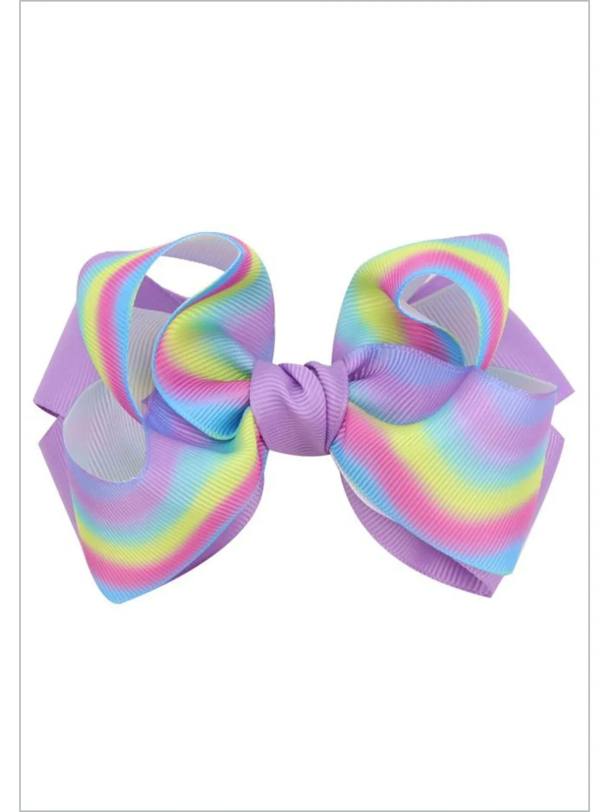 Pastel Swirl Rainbow Hair Clips