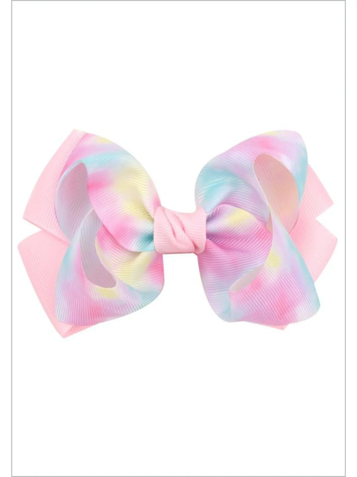 Pastel Swirl Rainbow Hair Clips