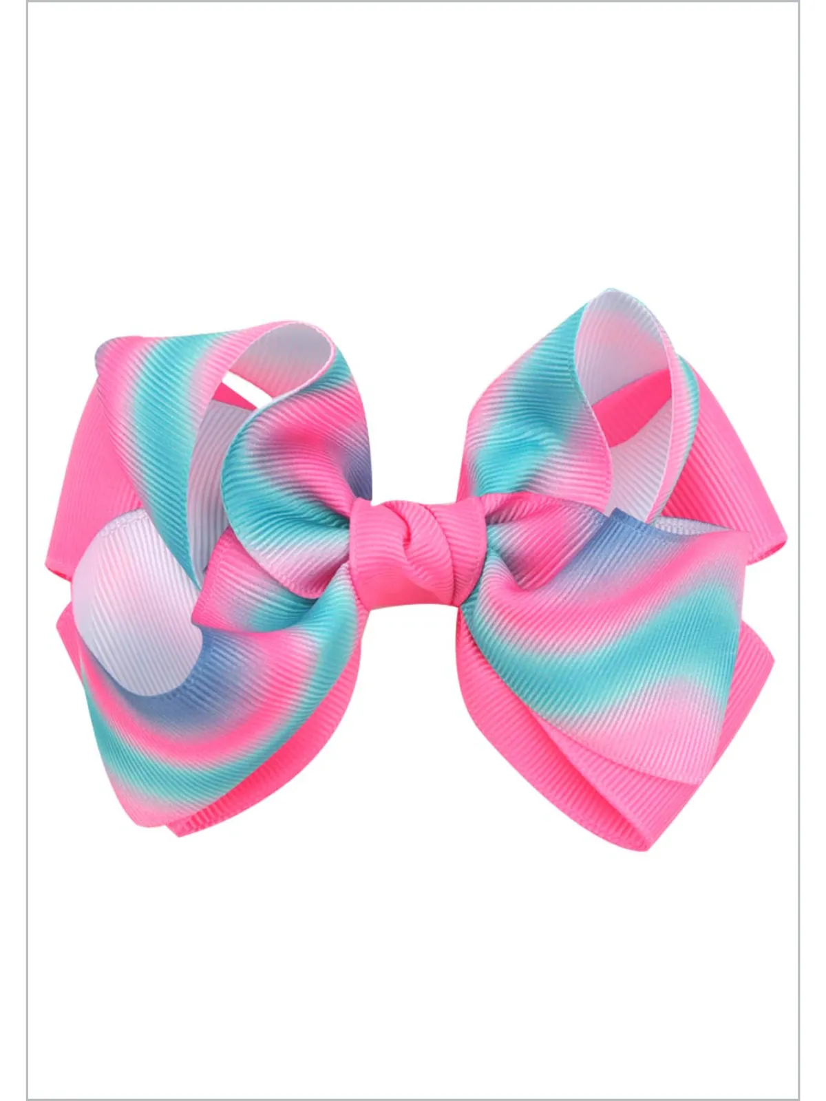 Pastel Swirl Rainbow Hair Clips