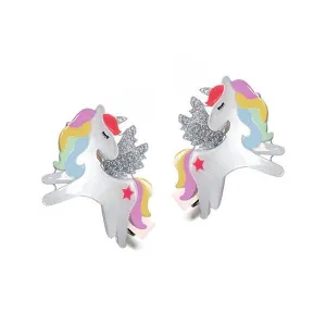 Pastel Unicorn Hair Clips