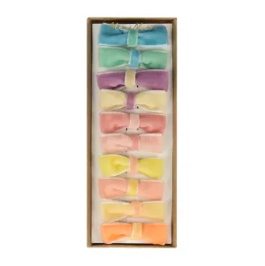 Pastel Velvet Mini Bow Clips - Meri Meri