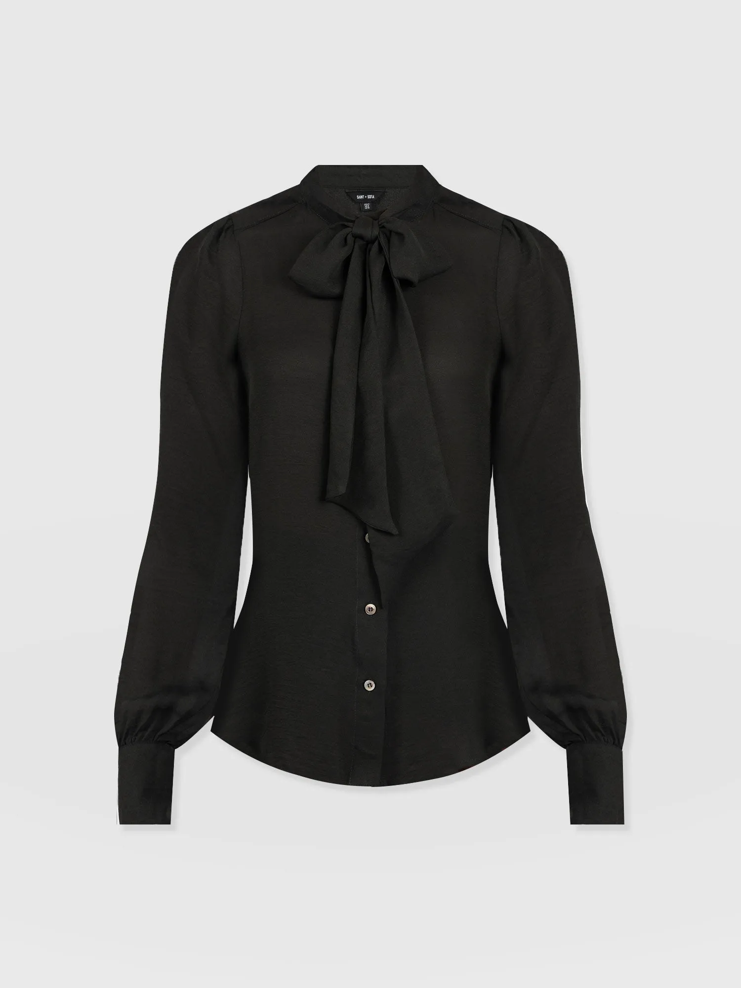 Paxton Pussybow Blouse - Black