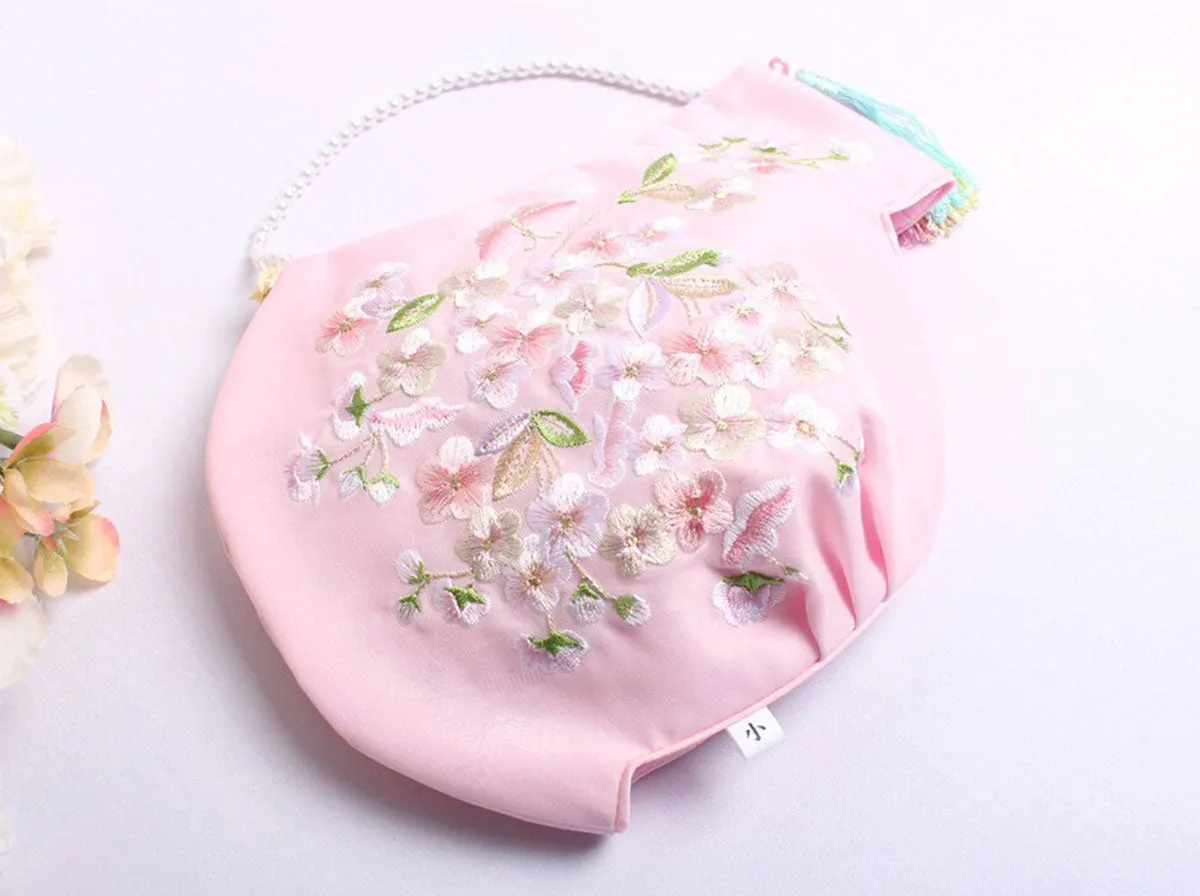Peach Blossoms Girls Hanbok Hat (2 Colors)