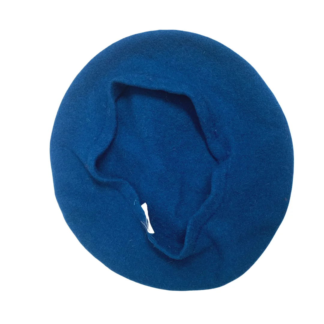 PEACOCK BLUE VINTAGE 60s 70s BERET