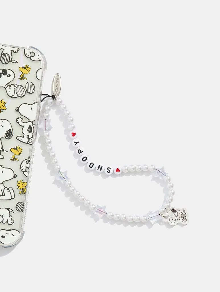 Peanuts x Skinnydip Snoopy Beaded Phone Strap