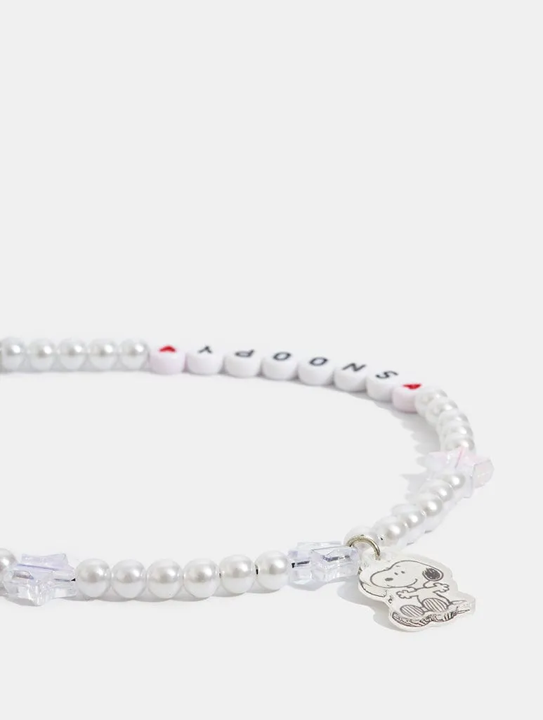 Peanuts x Skinnydip Snoopy Beaded Phone Strap
