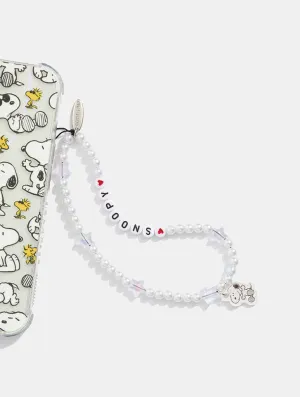 Peanuts x Skinnydip Snoopy Beaded Phone Strap