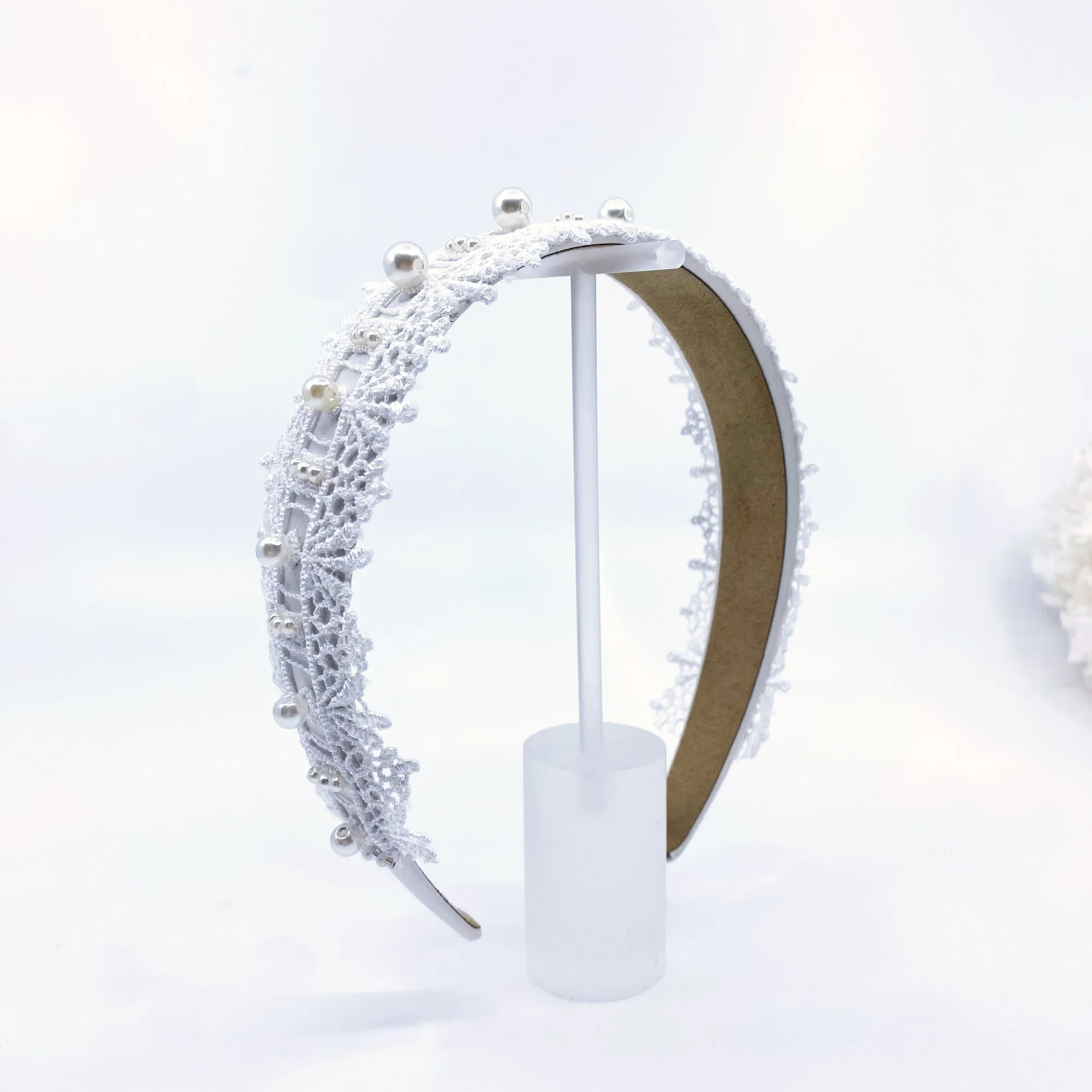 Pearl Crown Bridal Headband