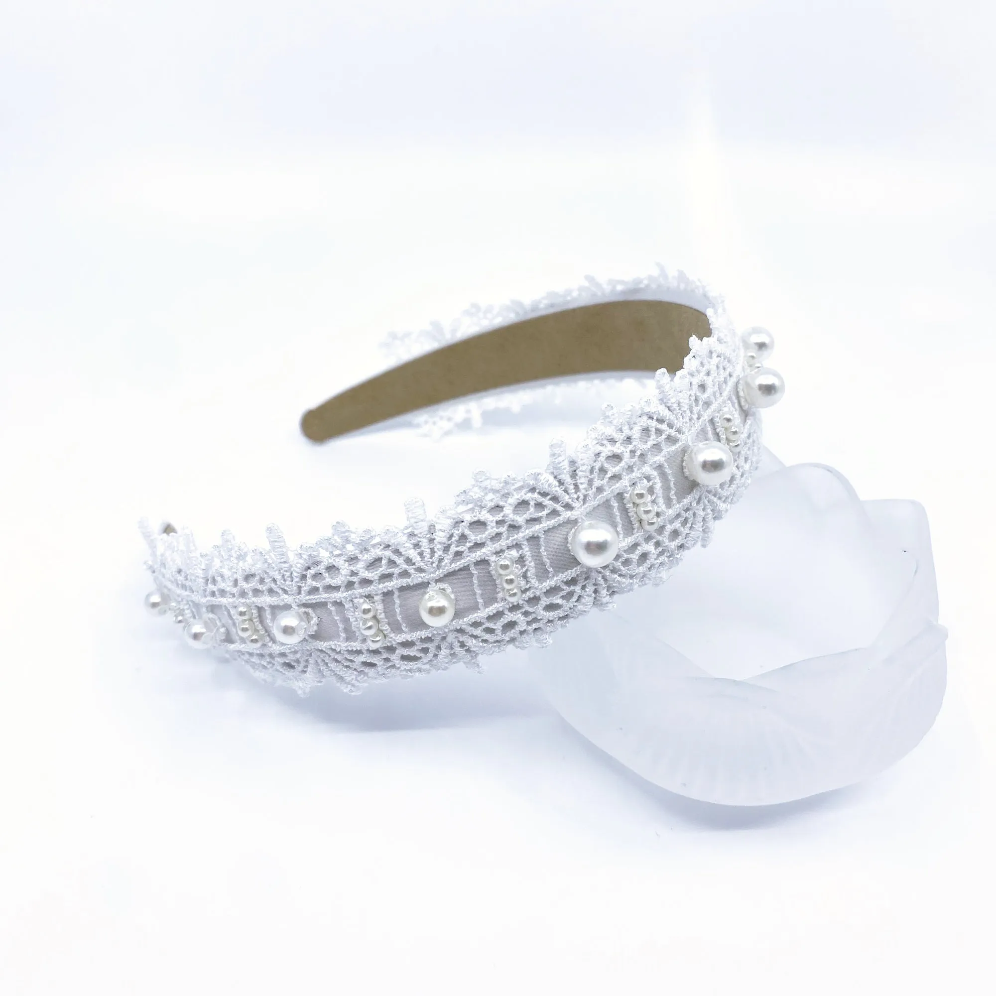 Pearl Crown Bridal Headband