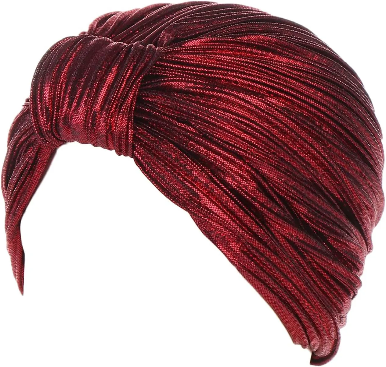 Pearl Head Wrap for Women Women Knot Pleated Head Hat Cap Headwear Muslim Turban Cap Headwrap Turban Cap Headband Visor