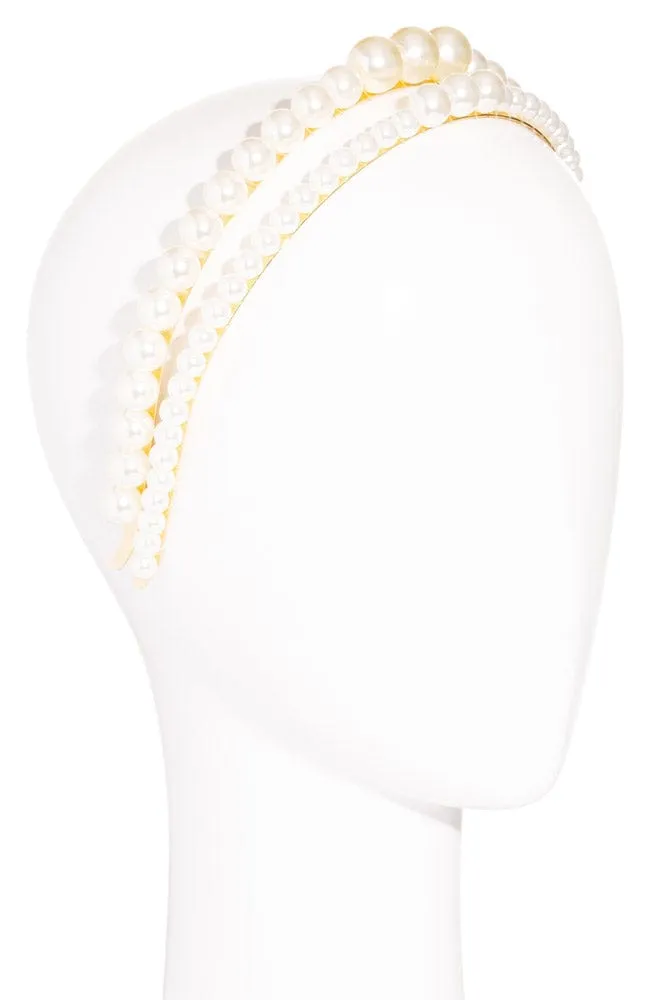Pearl Headband, 2-Pack