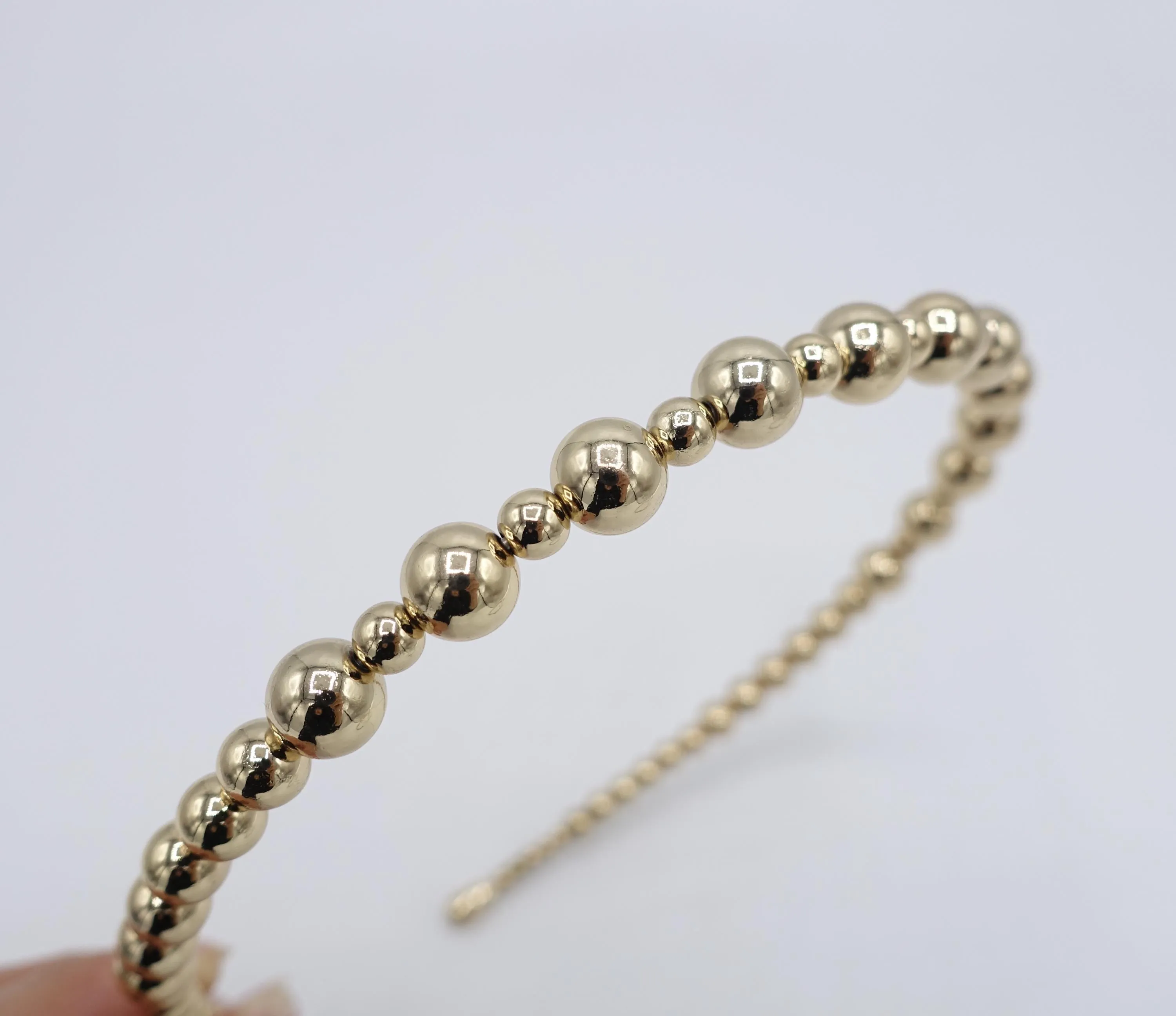 pearl headband, elegant headband, graduated headband for women