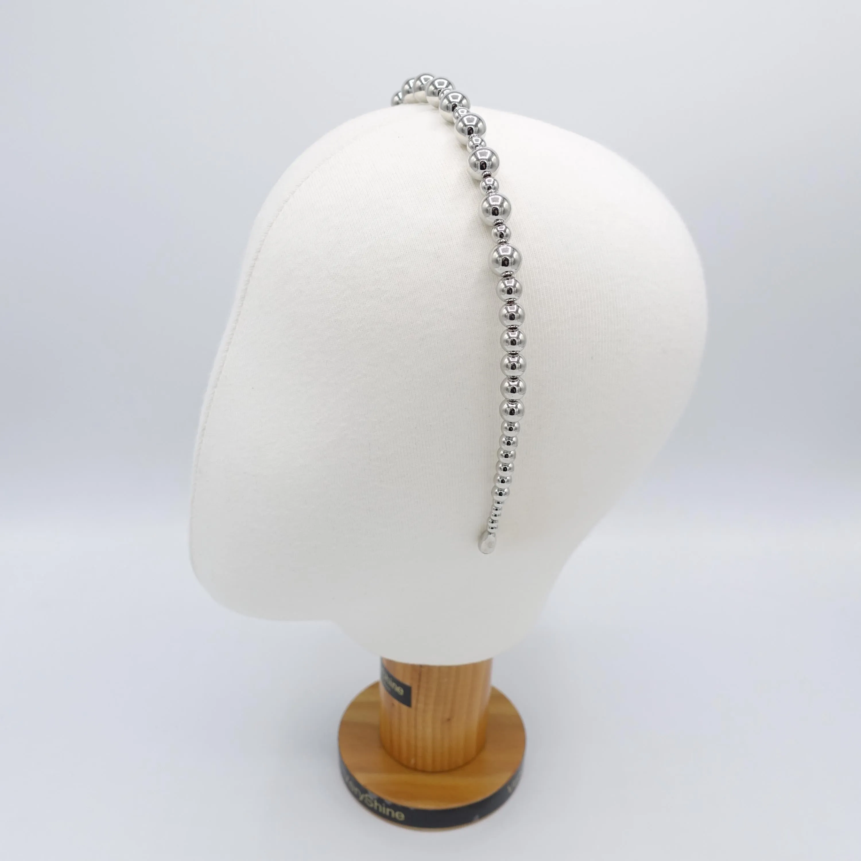 pearl headband, elegant headband, graduated headband for women