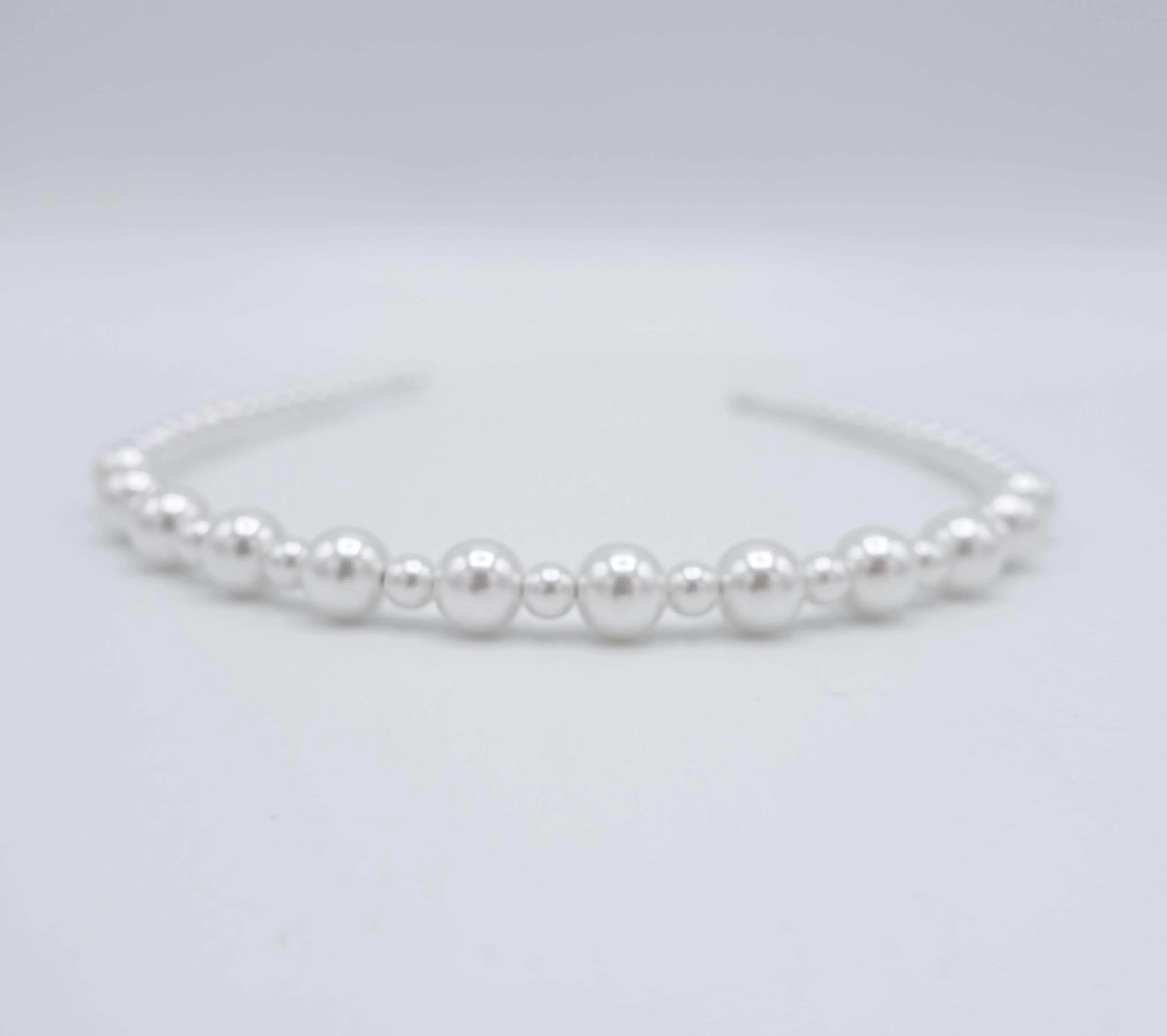 pearl headband, elegant headband, graduated headband for women
