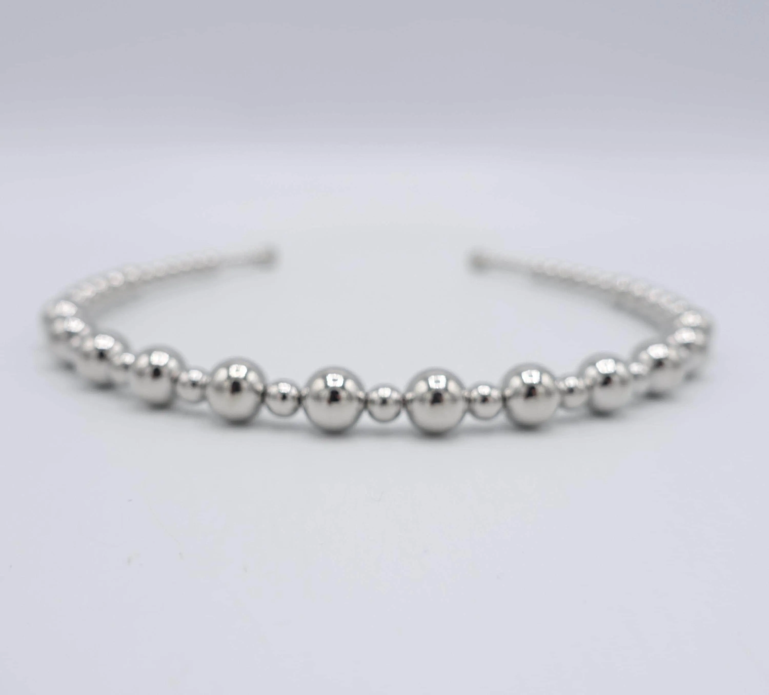pearl headband, elegant headband, graduated headband for women