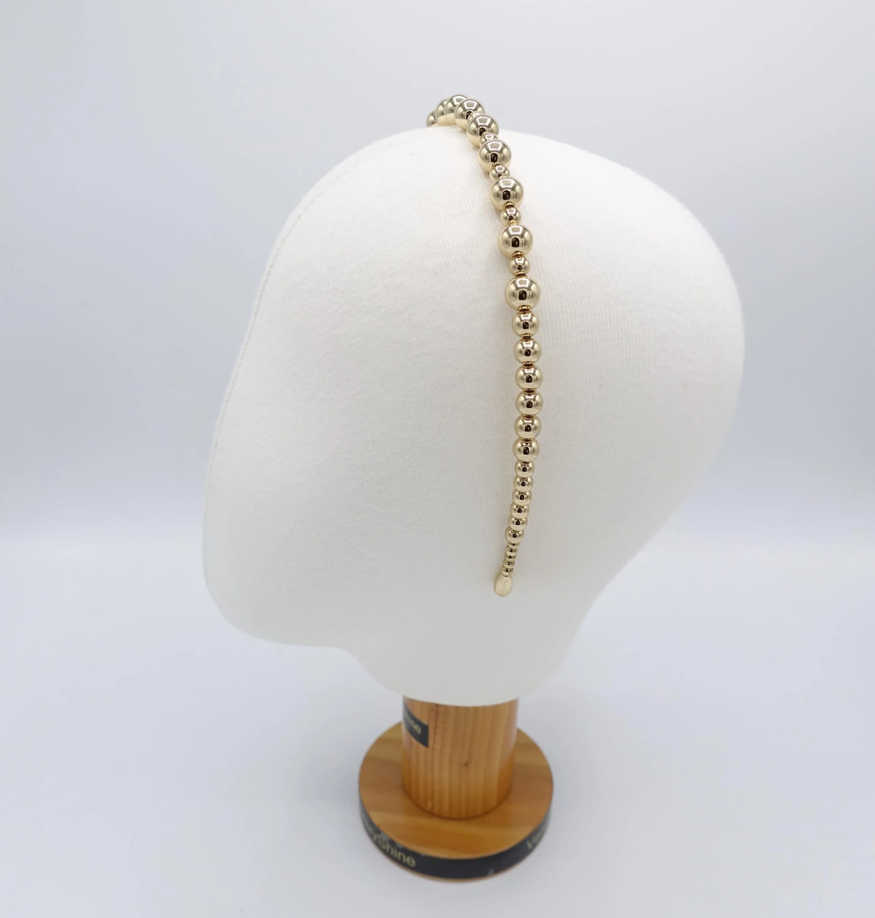 pearl headband, elegant headband, graduated headband for women