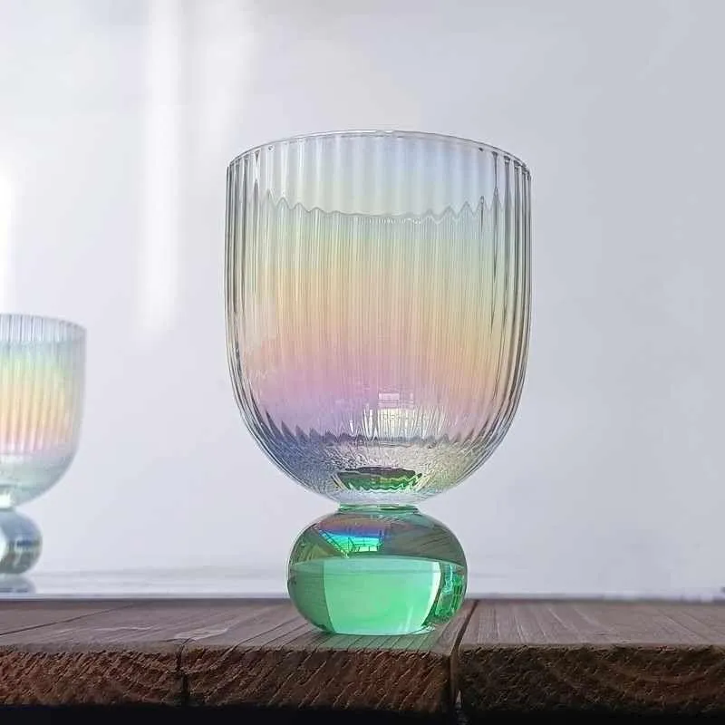 PEARL SELF STRIPE GLASS - SET OF 2